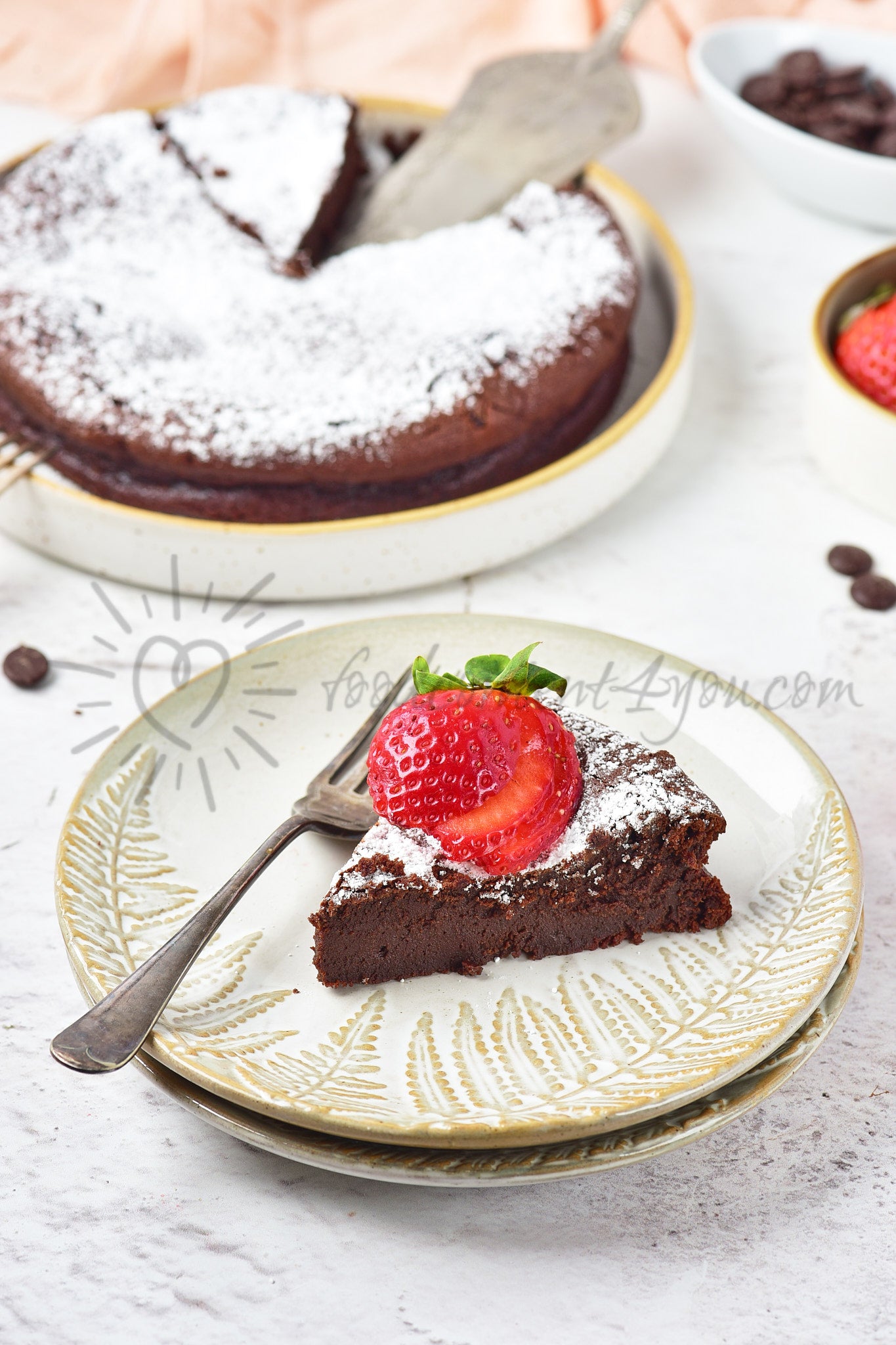 Flourless Chocolate Cake - Set 1 of 5