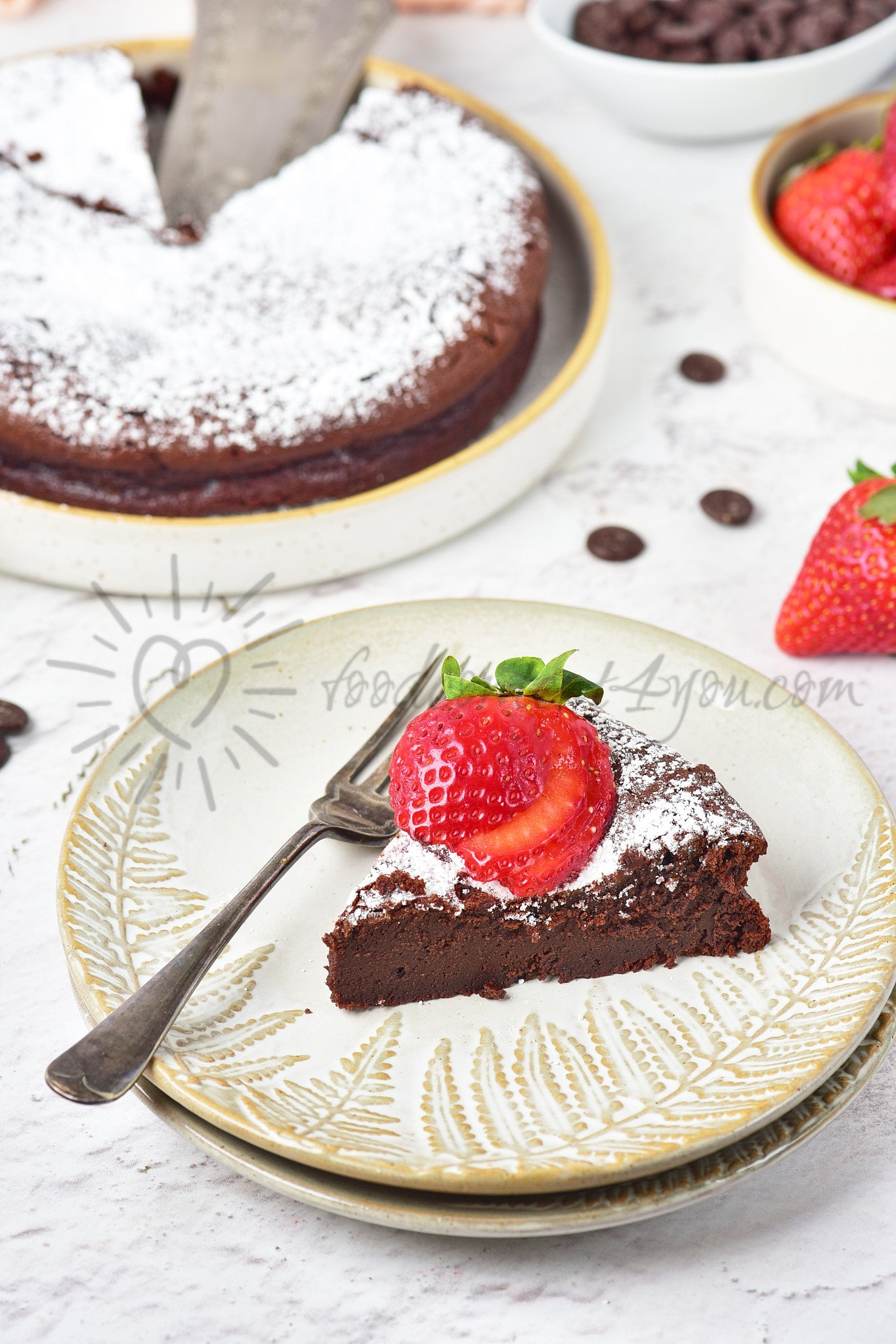 Flourless Chocolate Cake - Set 1 of 5