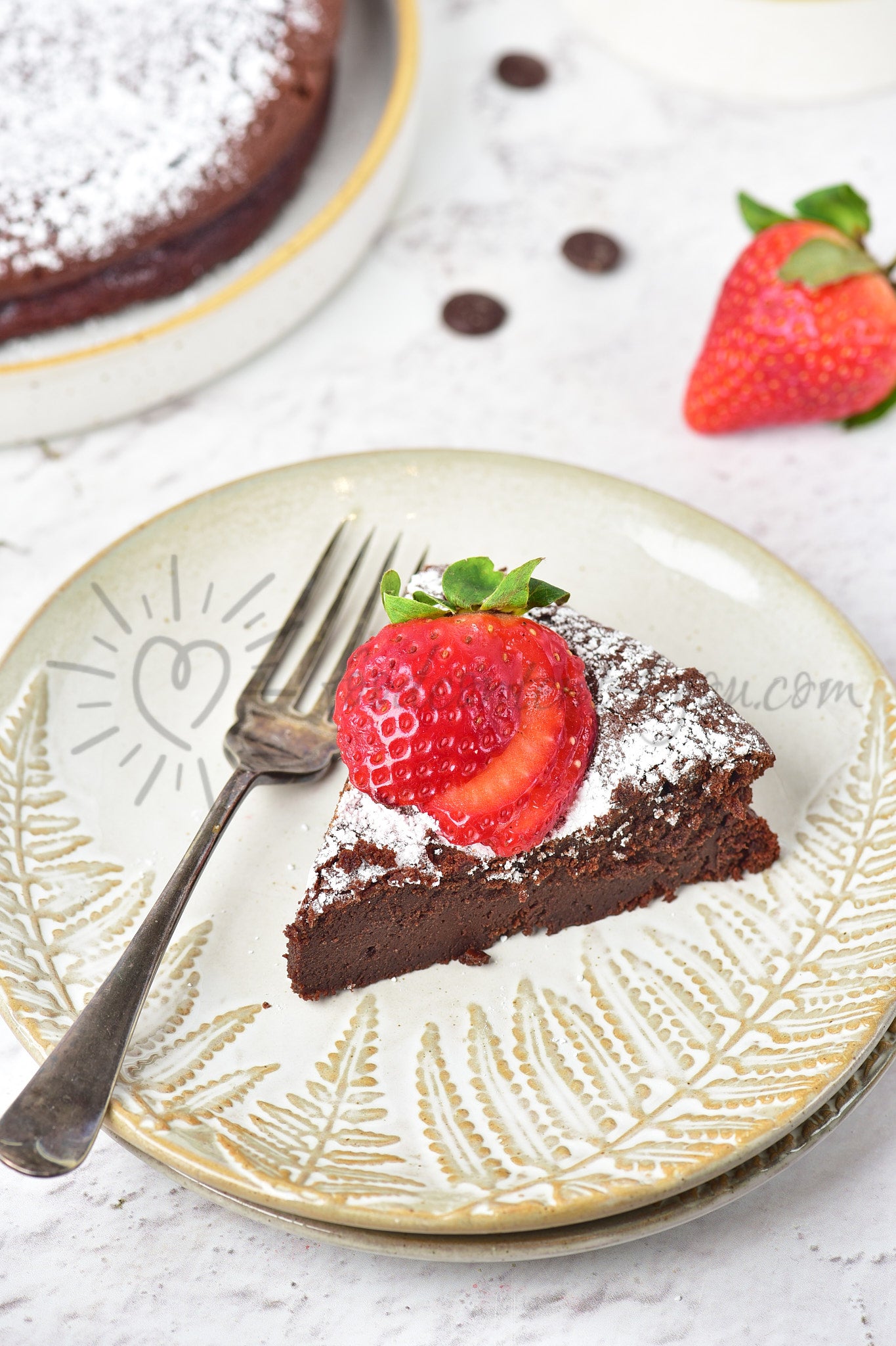 Flourless Chocolate Cake - Set 1 of 5