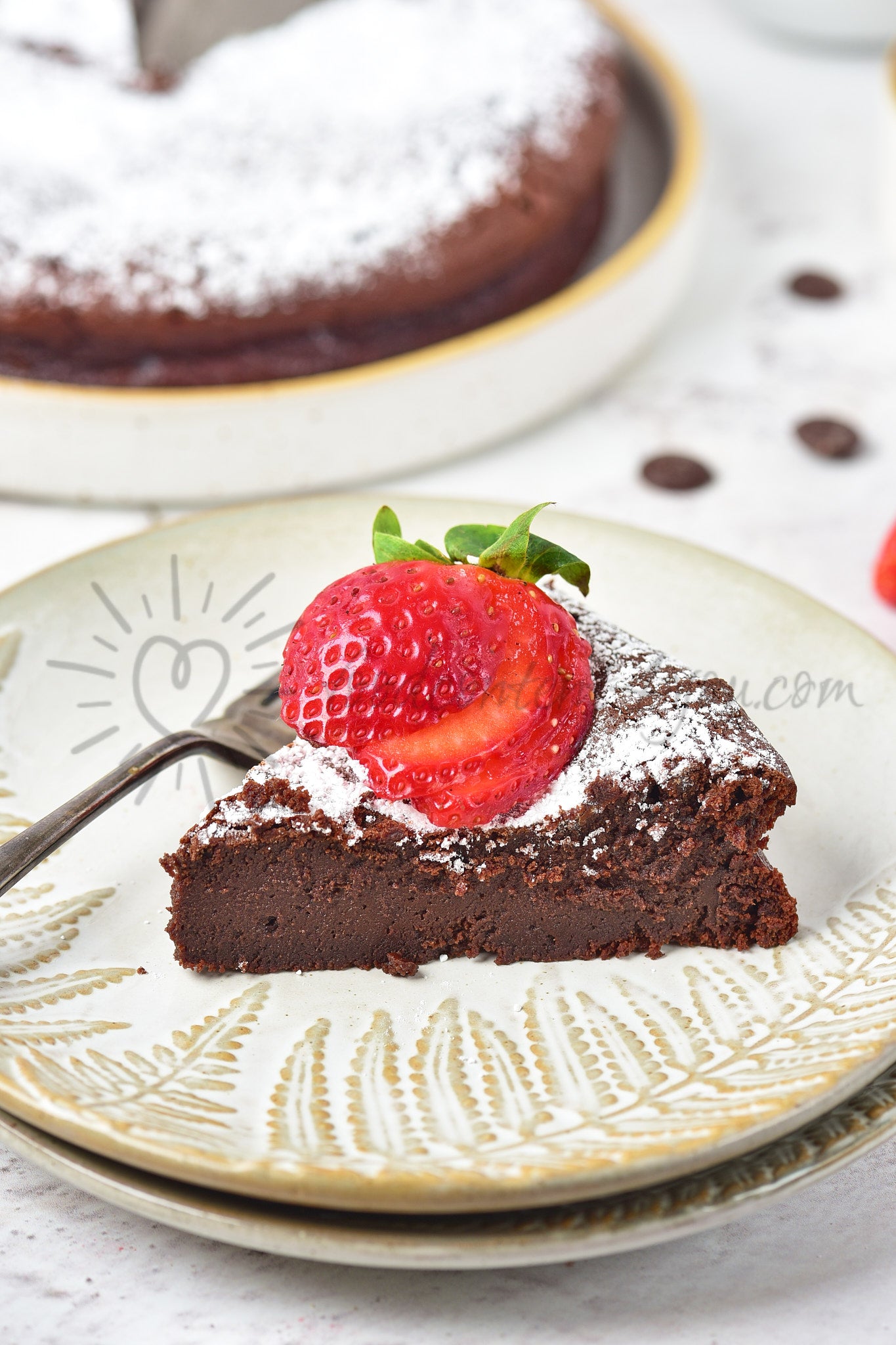 Flourless Chocolate Cake - Set 1 of 5
