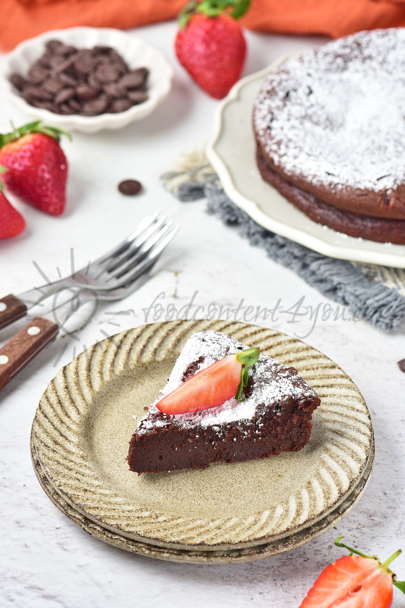 Flourless Chocolate Cake - Set 2 of 5
