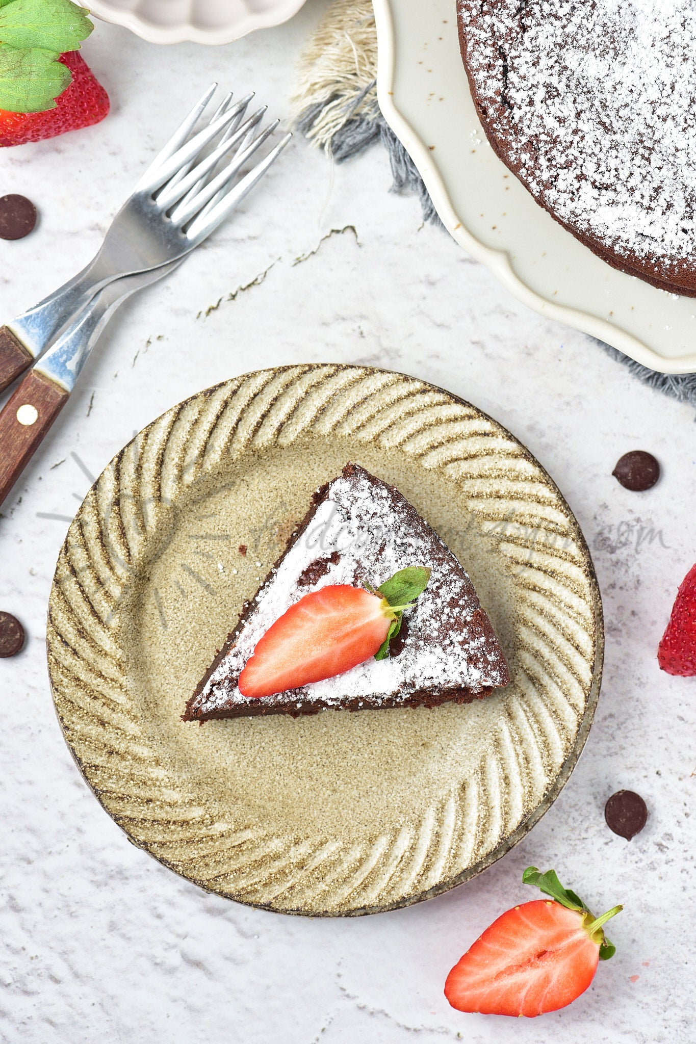 Flourless Chocolate Cake - Set 2 of 5