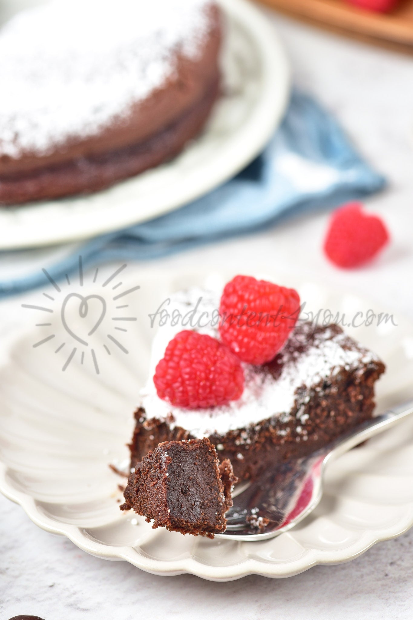 Flourless Chocolate Cake - Set 3 of 5