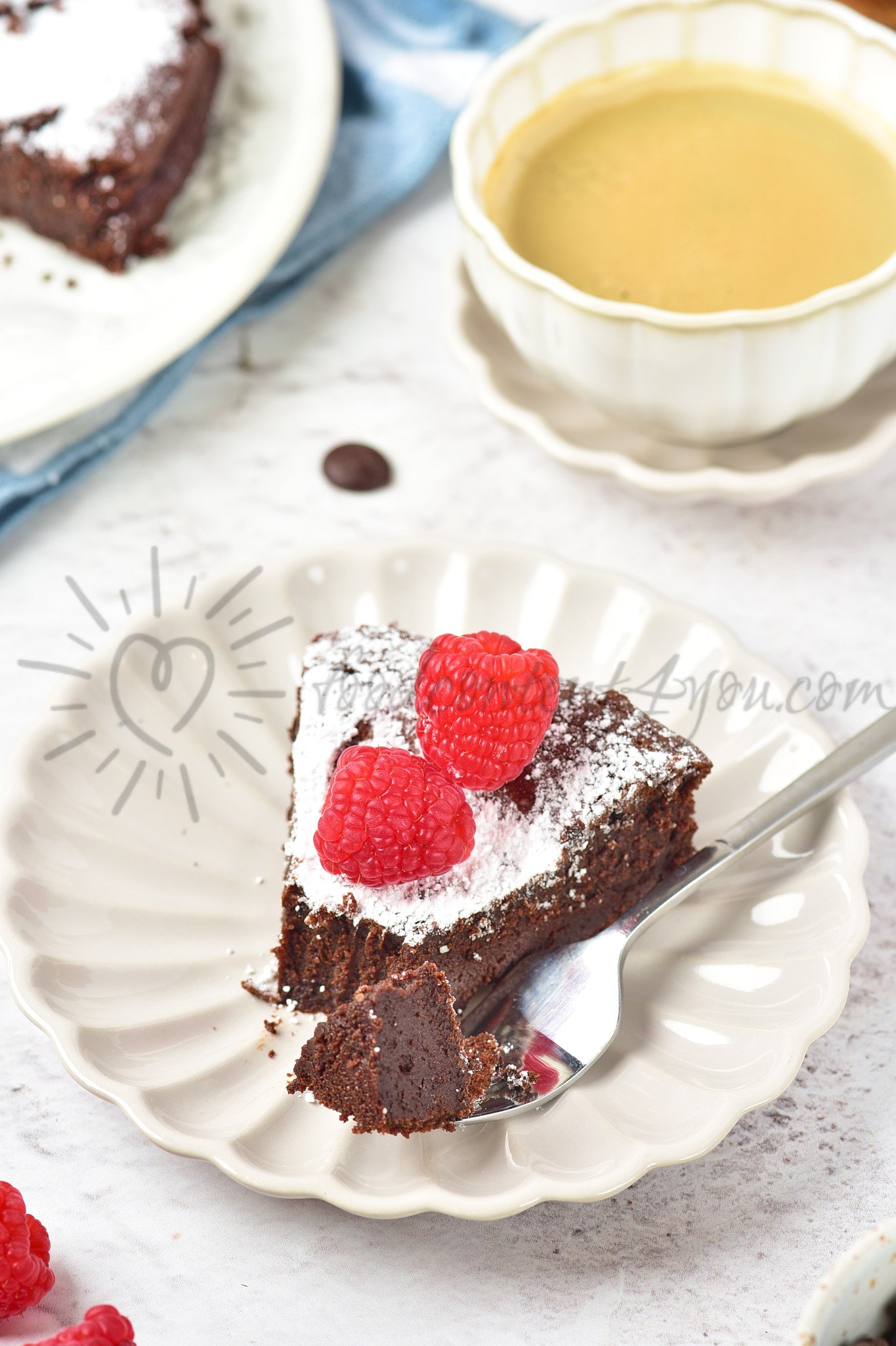 Flourless Chocolate Cake - Set 3 of 5
