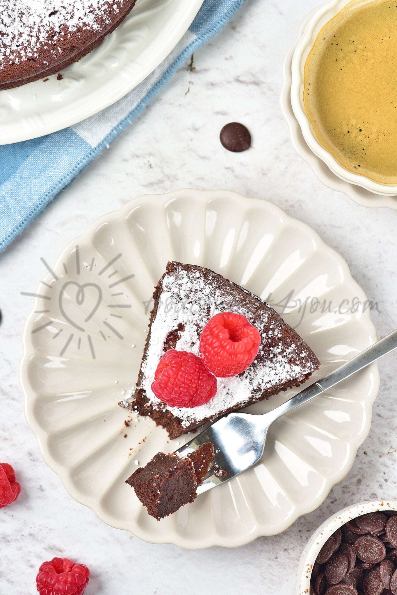 Flourless Chocolate Cake - Set 3 of 5