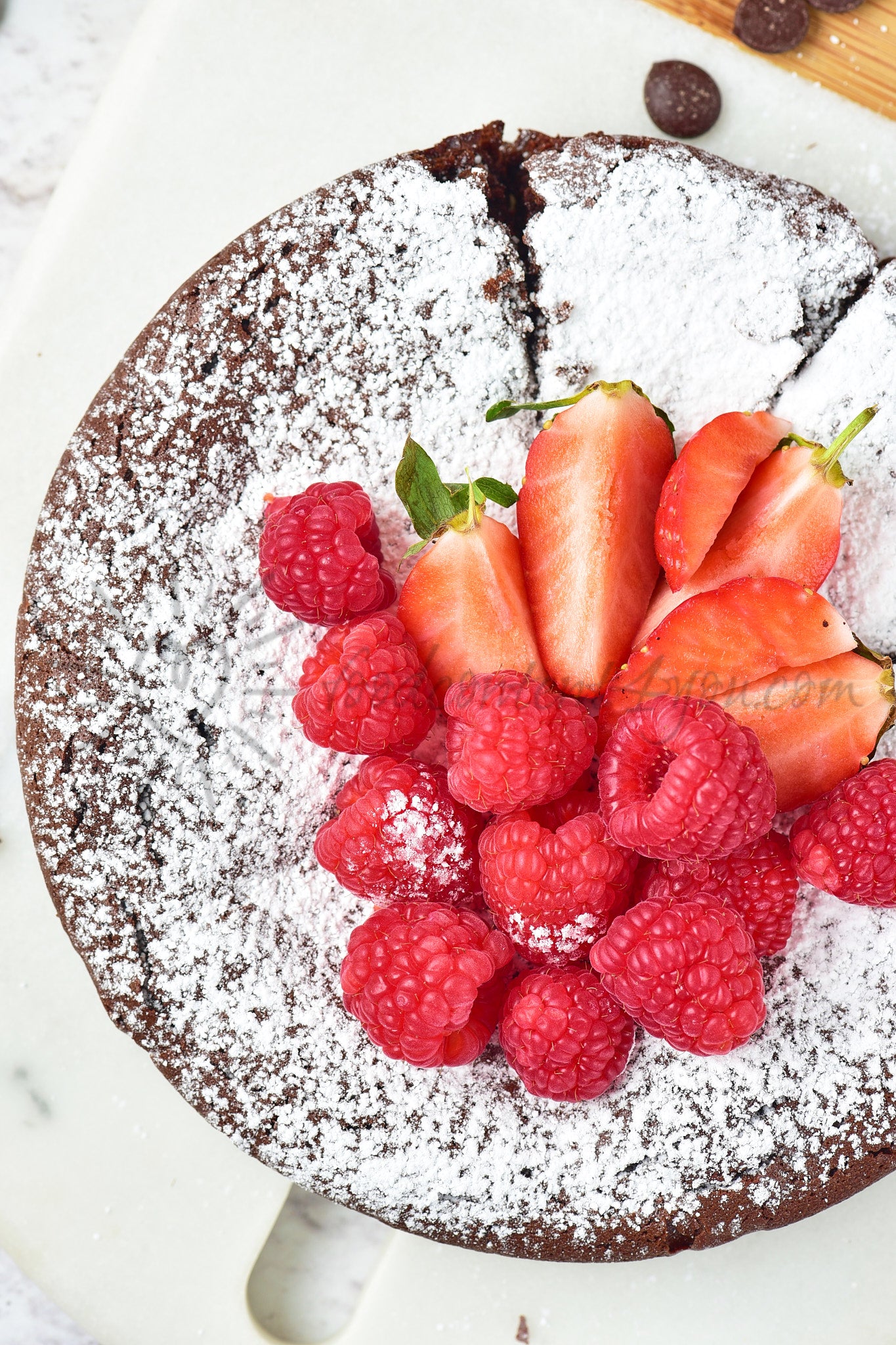 Flourless Chocolate Cake - Set 4 of 5