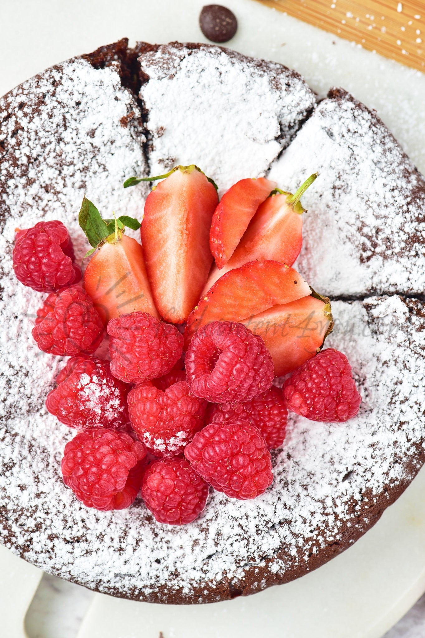 Flourless Chocolate Cake - Set 4 of 5