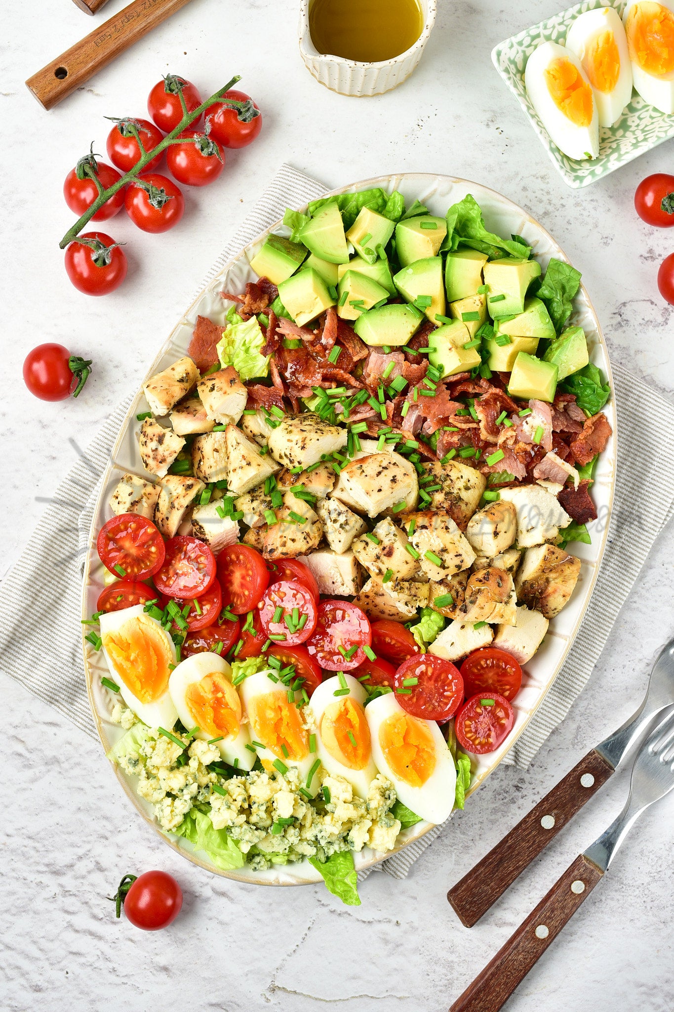 Cobb Salad with Maple Mustard Dressing