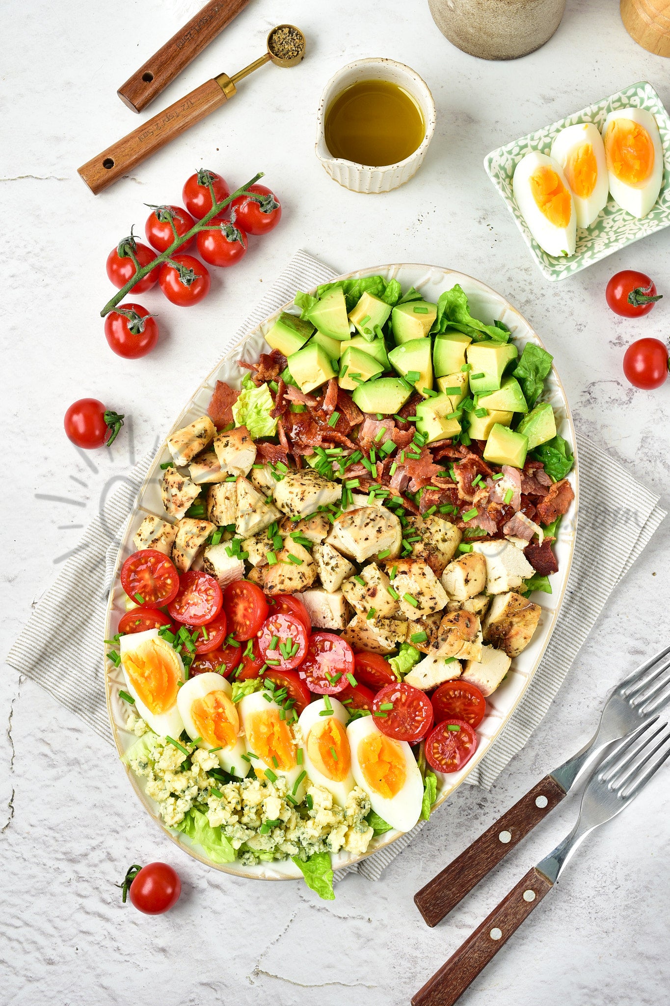 Cobb Salad with Maple Mustard Dressing