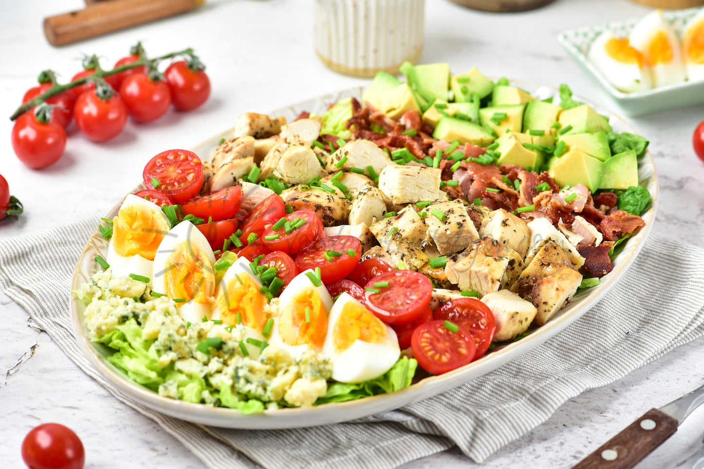 Cobb Salad with Maple Mustard Dressing