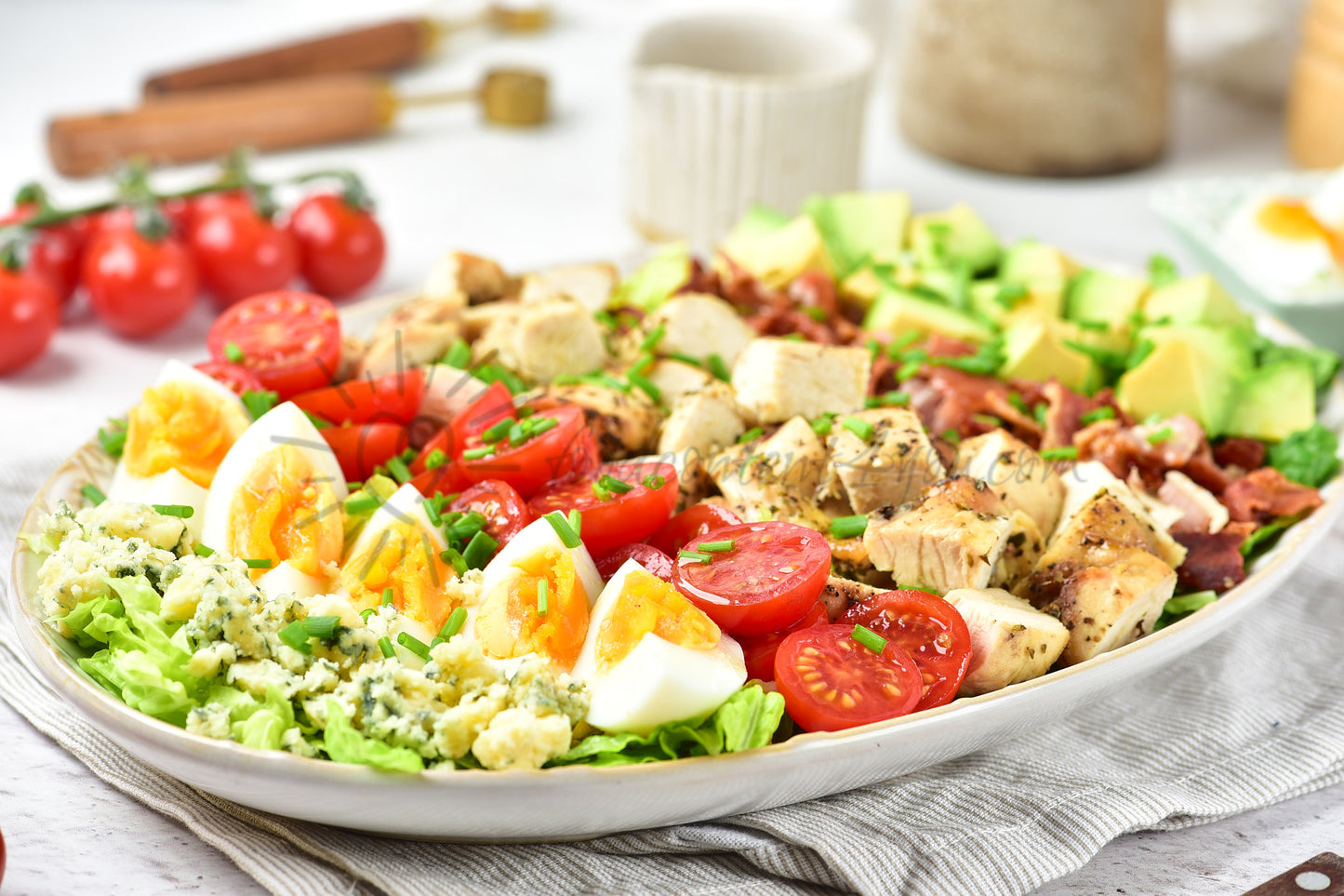 Cobb Salad with Maple Mustard Dressing