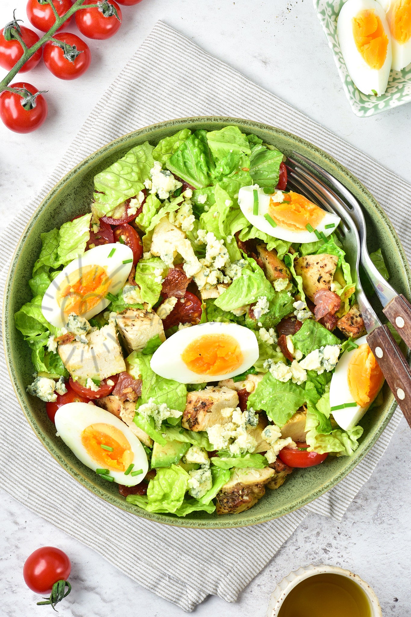 Cobb Salad with Maple Mustard Dressing