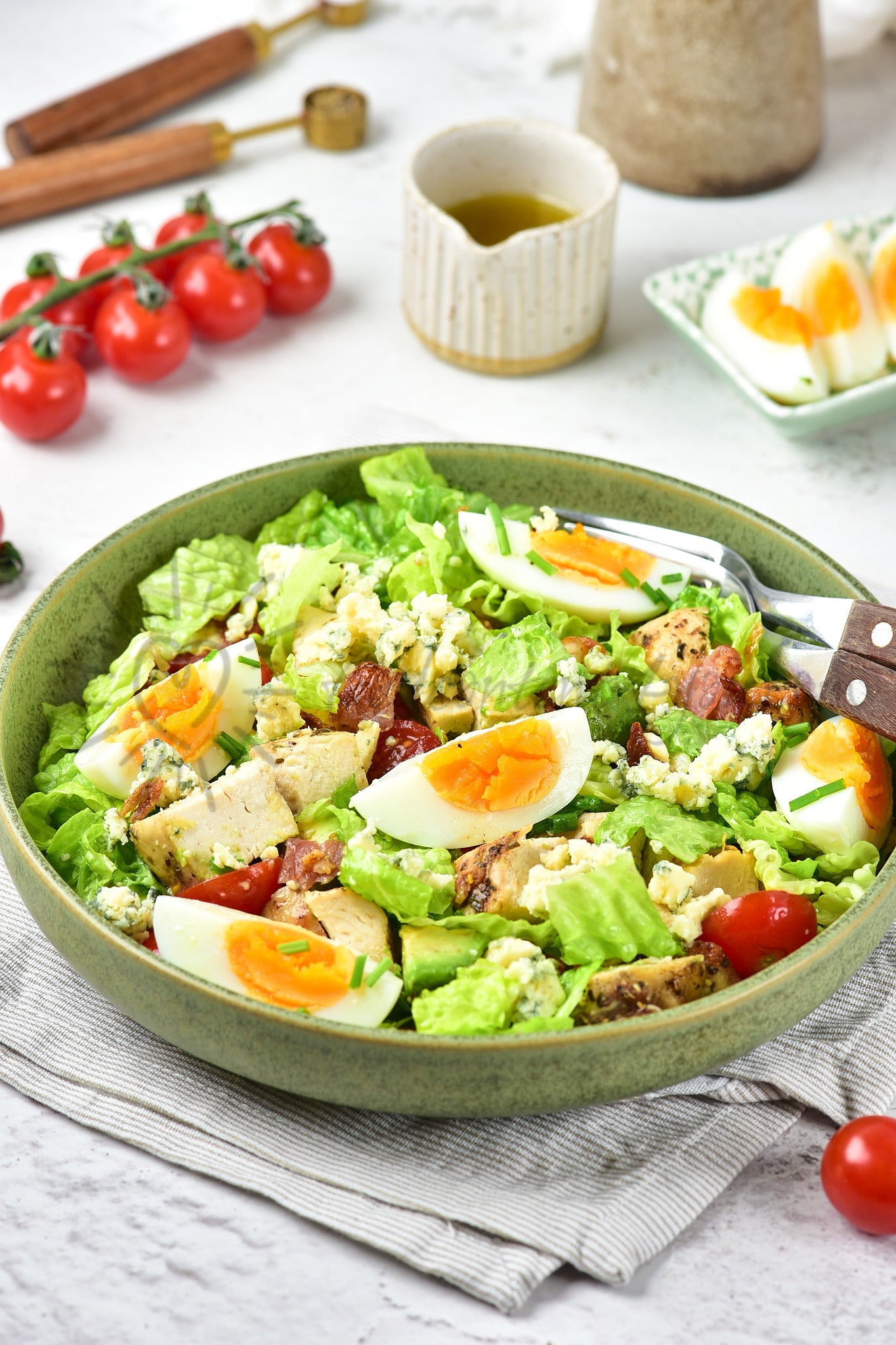 Cobb Salad with Maple Mustard Dressing