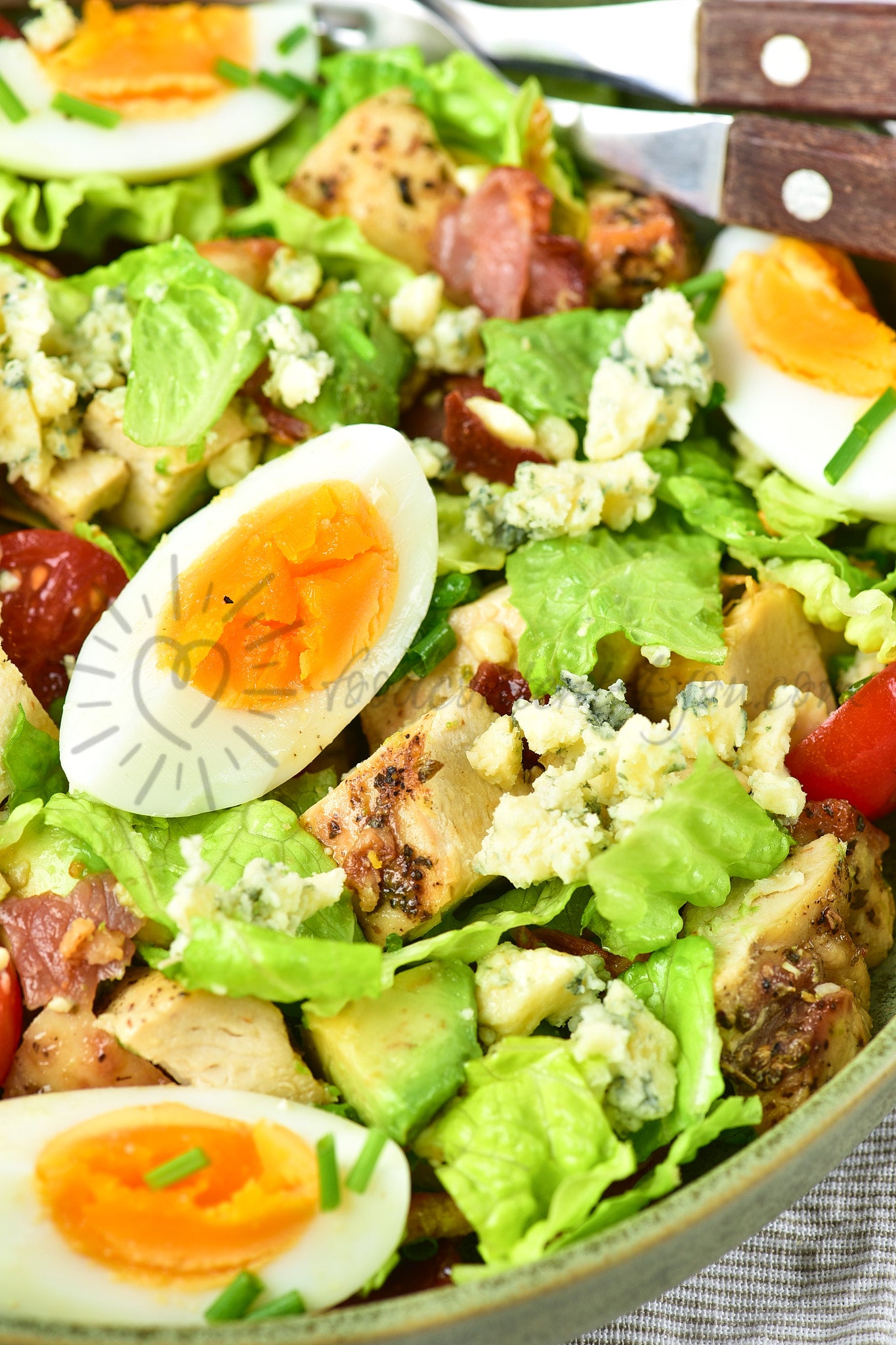 Cobb Salad with Maple Mustard Dressing